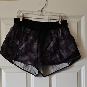 lululemon athletica Women's Purple and Black Athletic Shorts